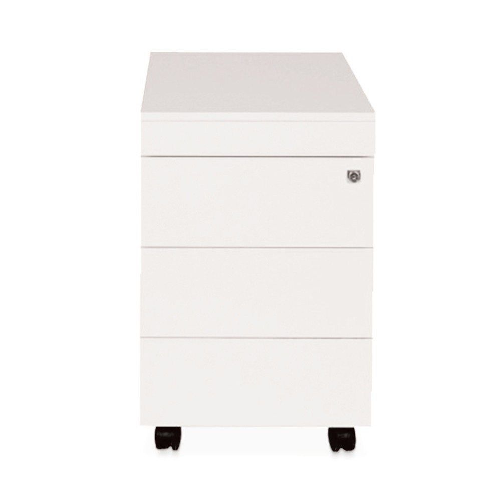 Illustration du produit: Conteneur à roulettes Simplify, HxlxP 620 x 420 x 600 mm, 3 tiroirs + compartiment pour matériel