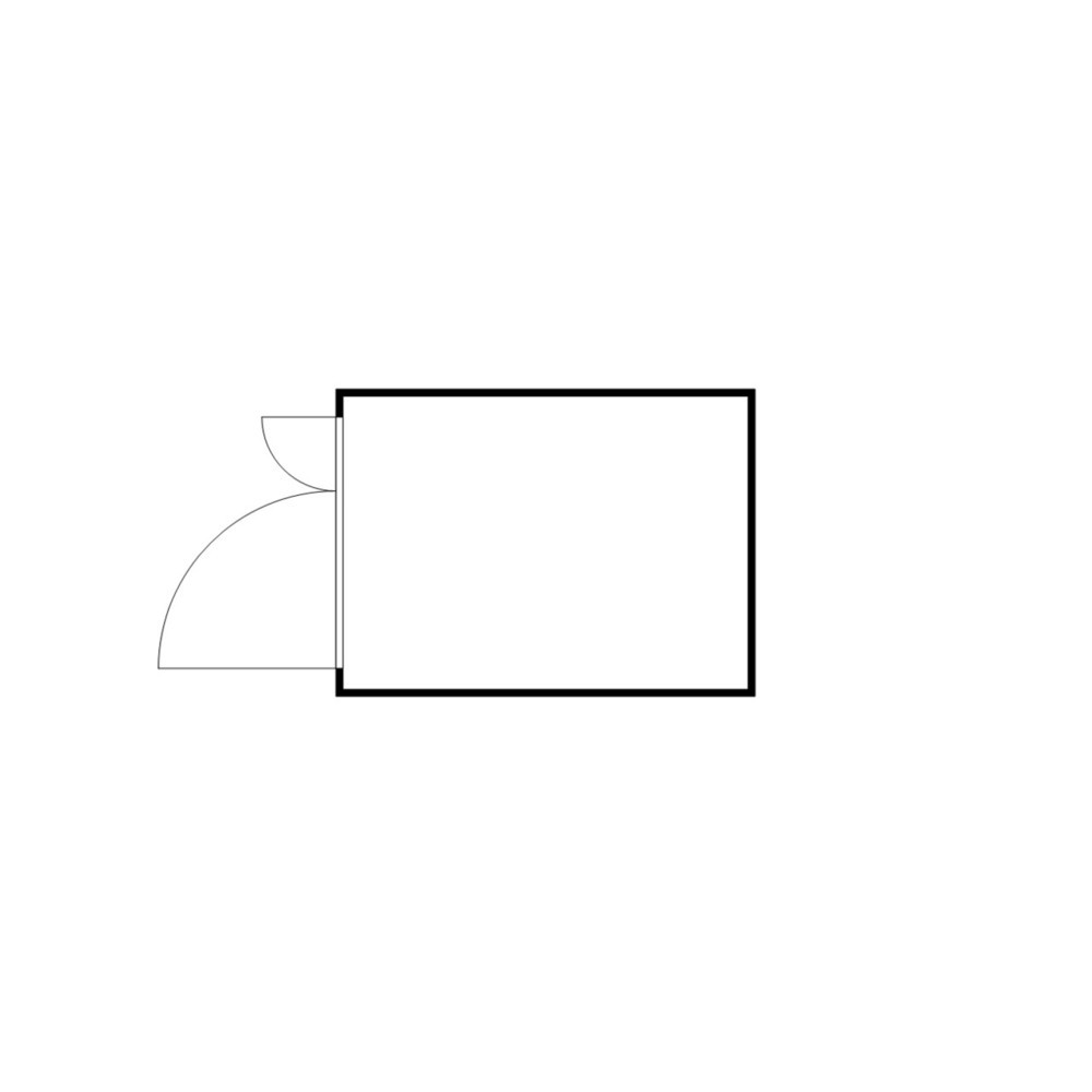 N° de l'image du produit 2 : Conteneur de matériel FLADAFI® 6m², galvanisé, démonté, avec plancher en bois, dimensions extérieures 3 050x2 170x2 150 mm, porte à doubles battants (division asymétrique), au centre du côté avant