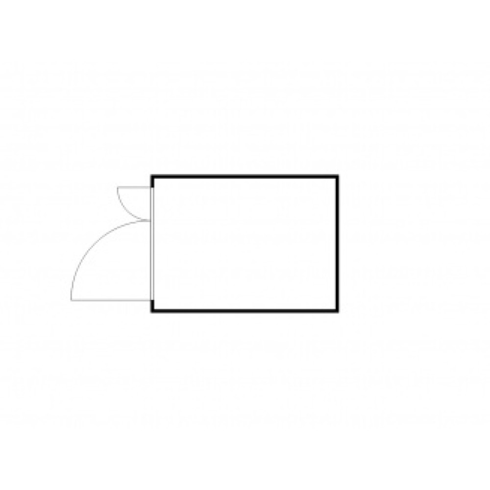 N° de l'image du produit 2 : Conteneur de matériel FLADAFI® 6m², galvanisé, démonté, sans fond, dimensions extérieures 3 050x2 170x2 115 mm, porte à doubles battants (division asymétrique), au centre du côté avant