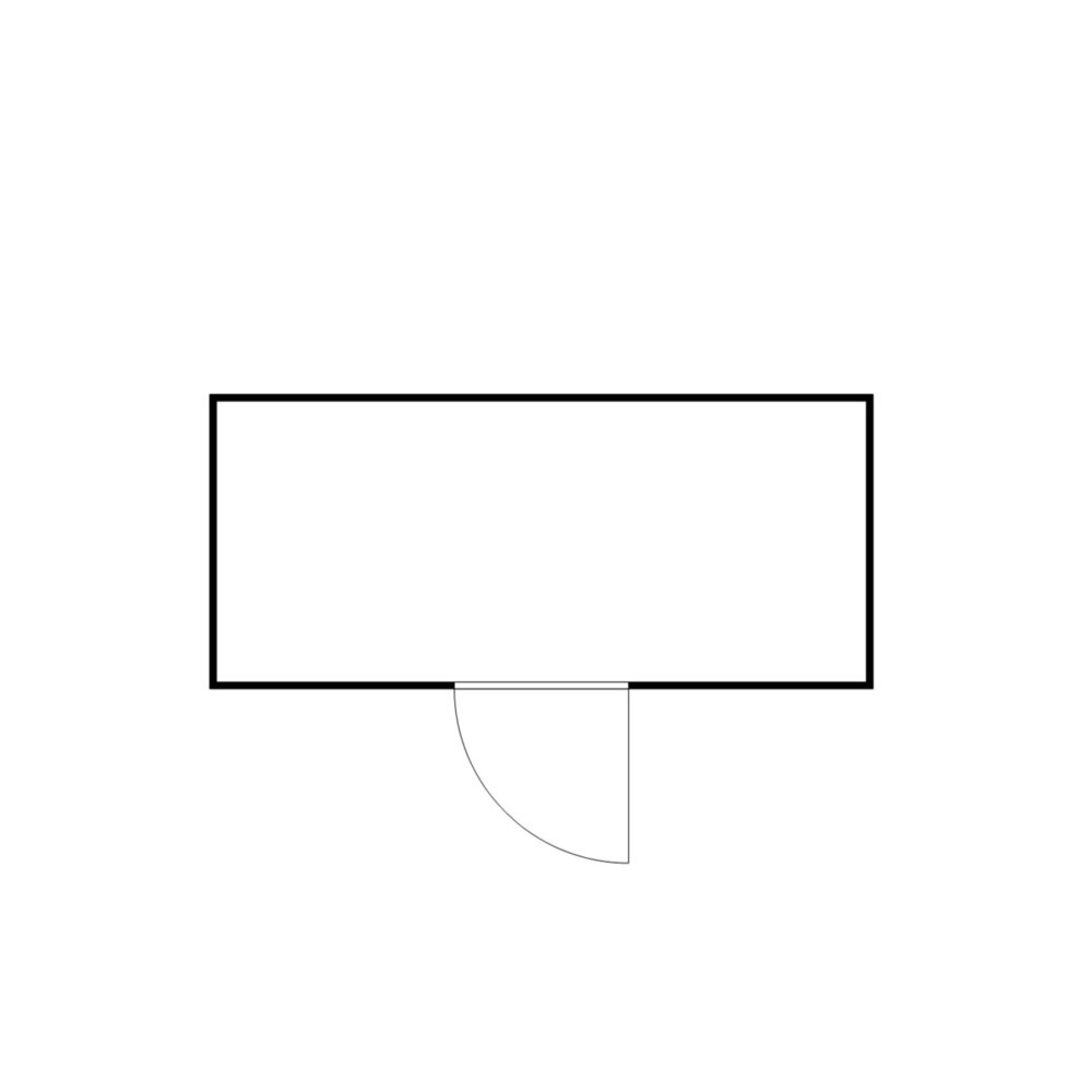 N° de l'image du produit 2 : Conteneur de matériel FLADAFI® 10m², isolés, avec fond isolé, dimensions extérieures 5 080x2 170x2 500 mm, porte à un battant, au centre du côté large