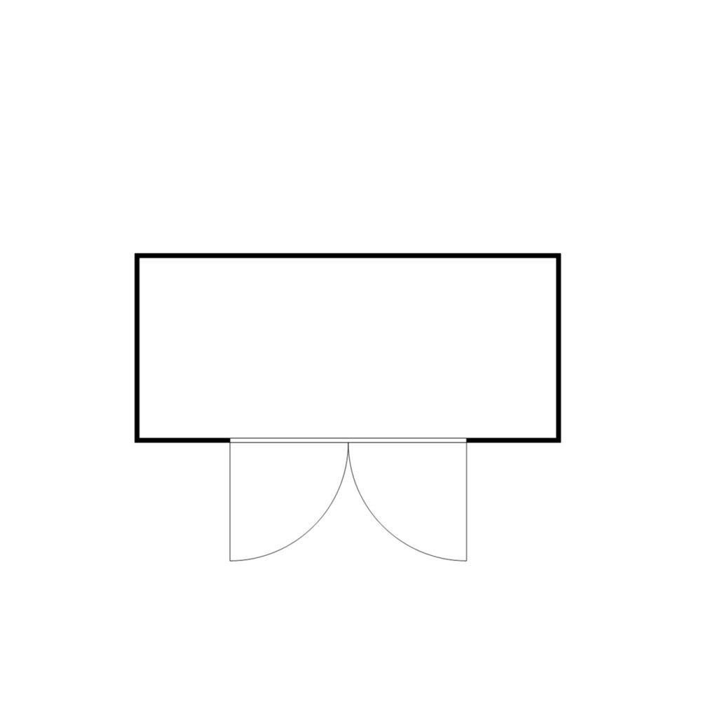 N° de l'image du produit 2 : Conteneur de matériel FLADAFI® 10m², isolés, avec fond isolé, dimensions extérieures 5 080x2 170x2 500 mm, porte à doubles battants, au centre du côté large