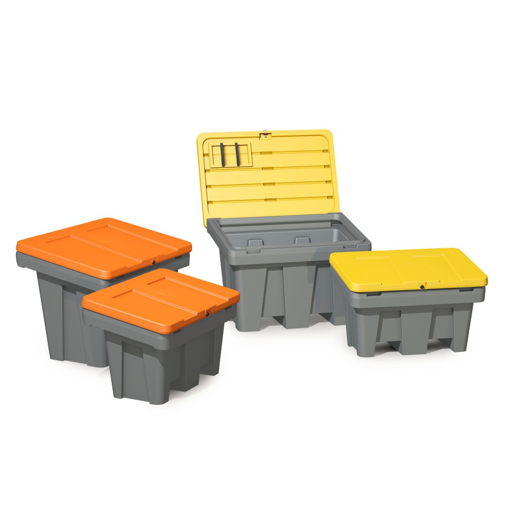 Produktabbildung Nr. 3: Bac à paillettes GB 150, gris/jaune, 150 litres