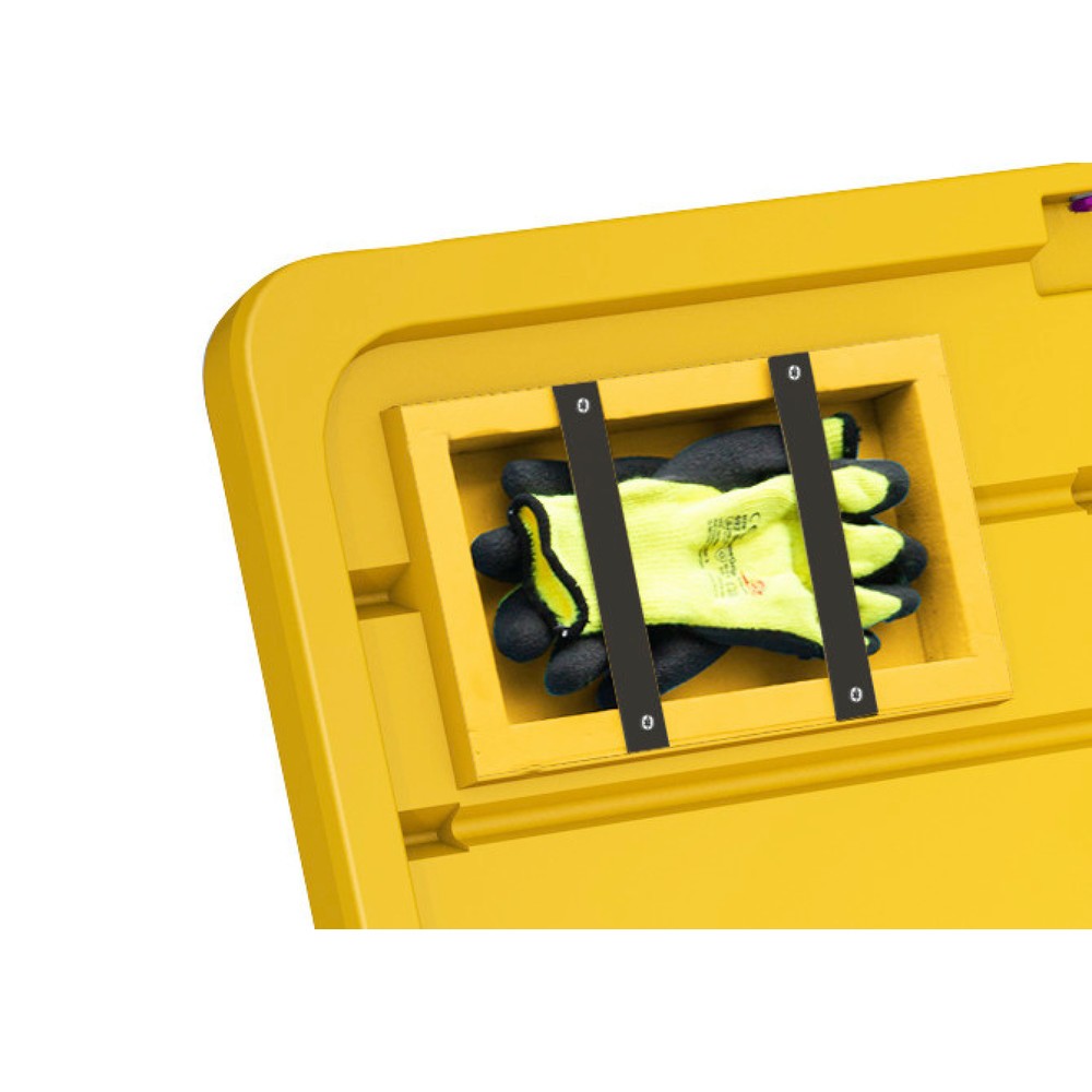 Produktabbildung Nr. 6: Bac à paillettes GB 150, gris/jaune, 150 litres