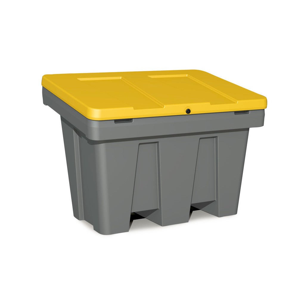 Conteneur à paillettes GB 300, gris/jaune, 300 litres Illustration du produit: Conteneur à paillettes GB 300, gris/jaune, 300 litres