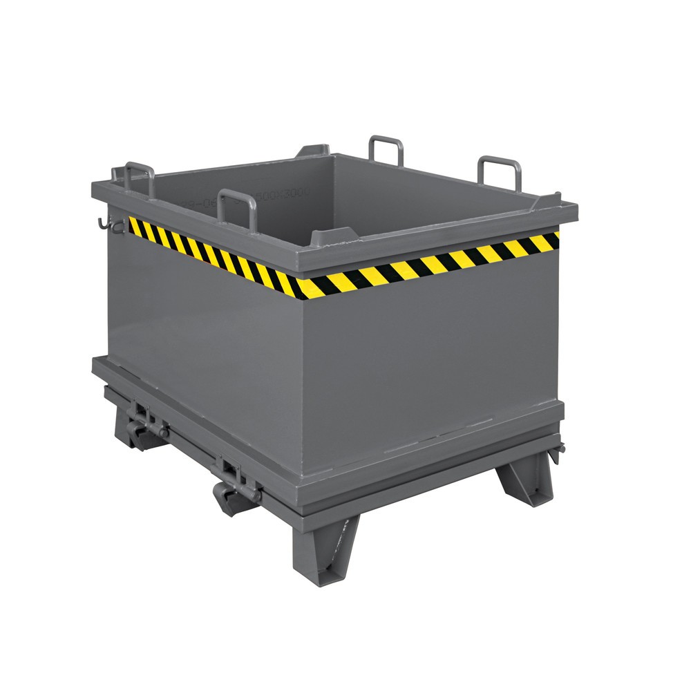 Illustration du produit: Conteneur à fond pliable avec câble de traction, volume 0,3 m³, gris anthracite