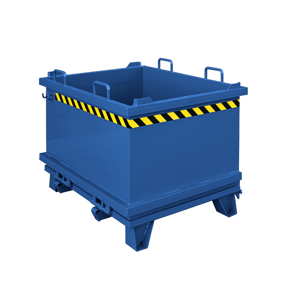 Illustration du produit: Conteneur inférieur pliable avec câble de traction, volume 0,3 m³, bleu gentiane
