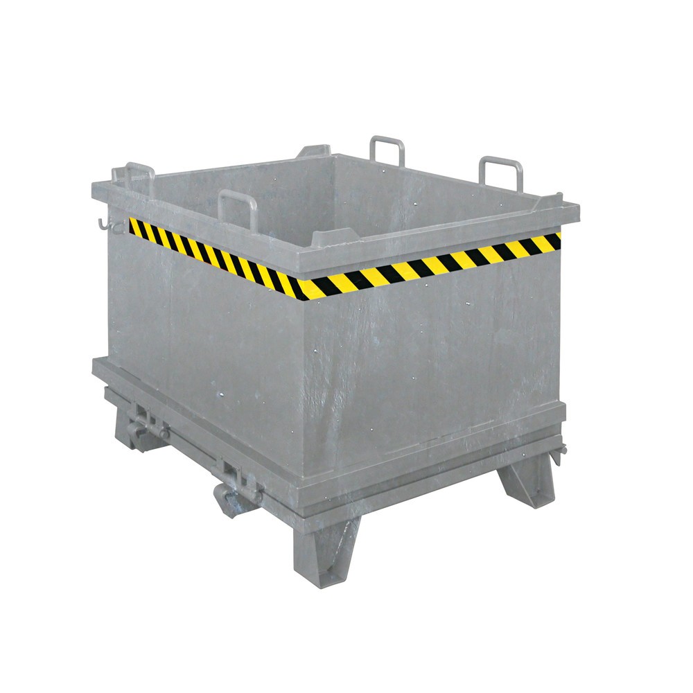 Illustration du produit: Conteneur inférieur pliable avec câble de traction, volume 0,3 m³, galvanisé à chaud