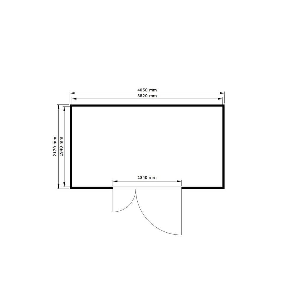 N° de l'image du produit 2 : Conteneur pour substances dangereuses SAFE Tank 1350 ALG, isolé, installation à l'extérieur, complètement monté, revêtement plastique RAL 9002, dimensions extérieures 4 350x2 170x2 510 mm, porte à doubles battants (division asymétrique), au