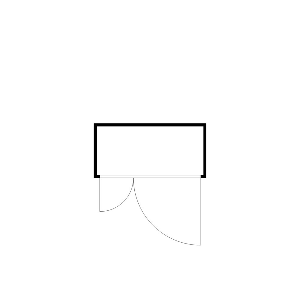 Produktabbildung Nr. 2: Conteneur pour substances dangereuses SAFE Tank 300, galvanisé, monté, WGK, installation à l'intérieur et à l'extérieur, dimensions extérieures 2 100x1 140x2 300 mm, porte à doubles battants (division asymétrique), au centre du côté large,