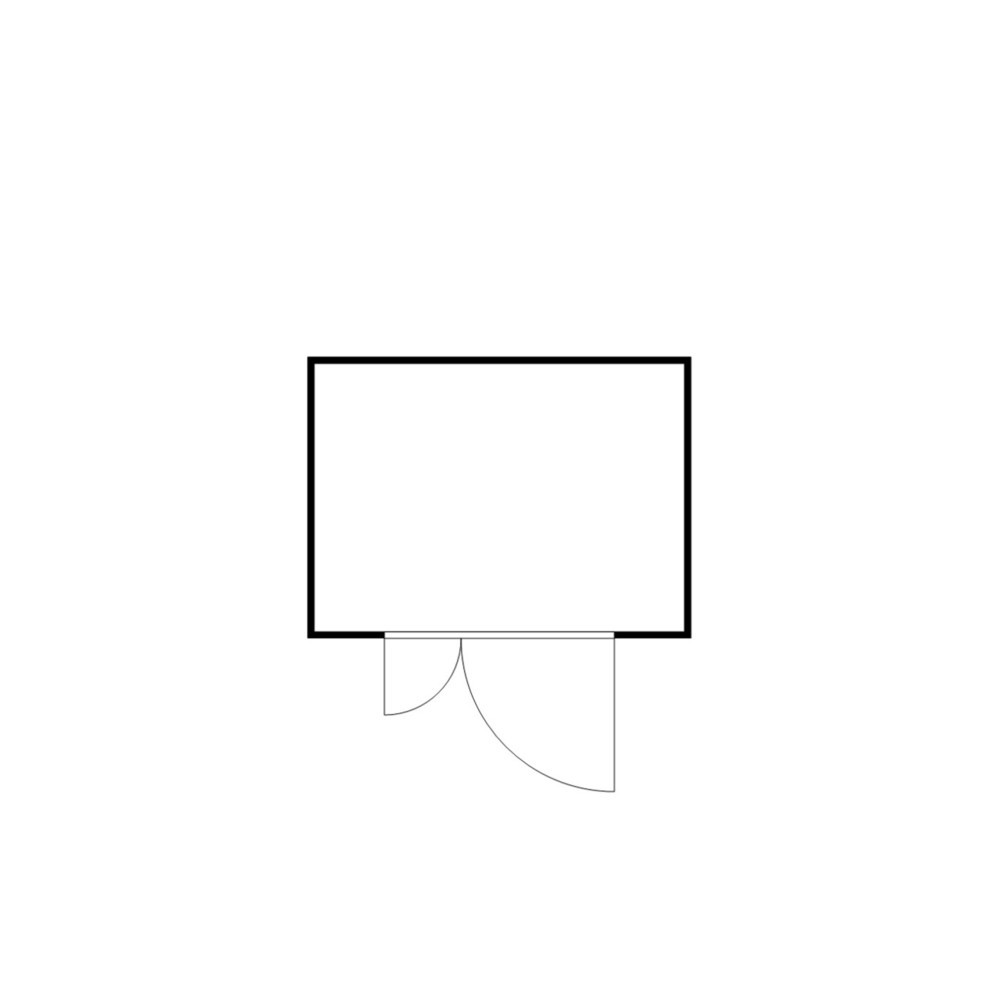 N° de l'image du produit 2 : Conteneur pour substances dangereuses SAFE Tank 1000 WGK, isolé, monté, revêtement plastique RAL 9002, dimensions extérieures 3 050x2 170x2 560 mm, porte à doubles battants (division asymétrique), au centre du côté large, surface de stockage