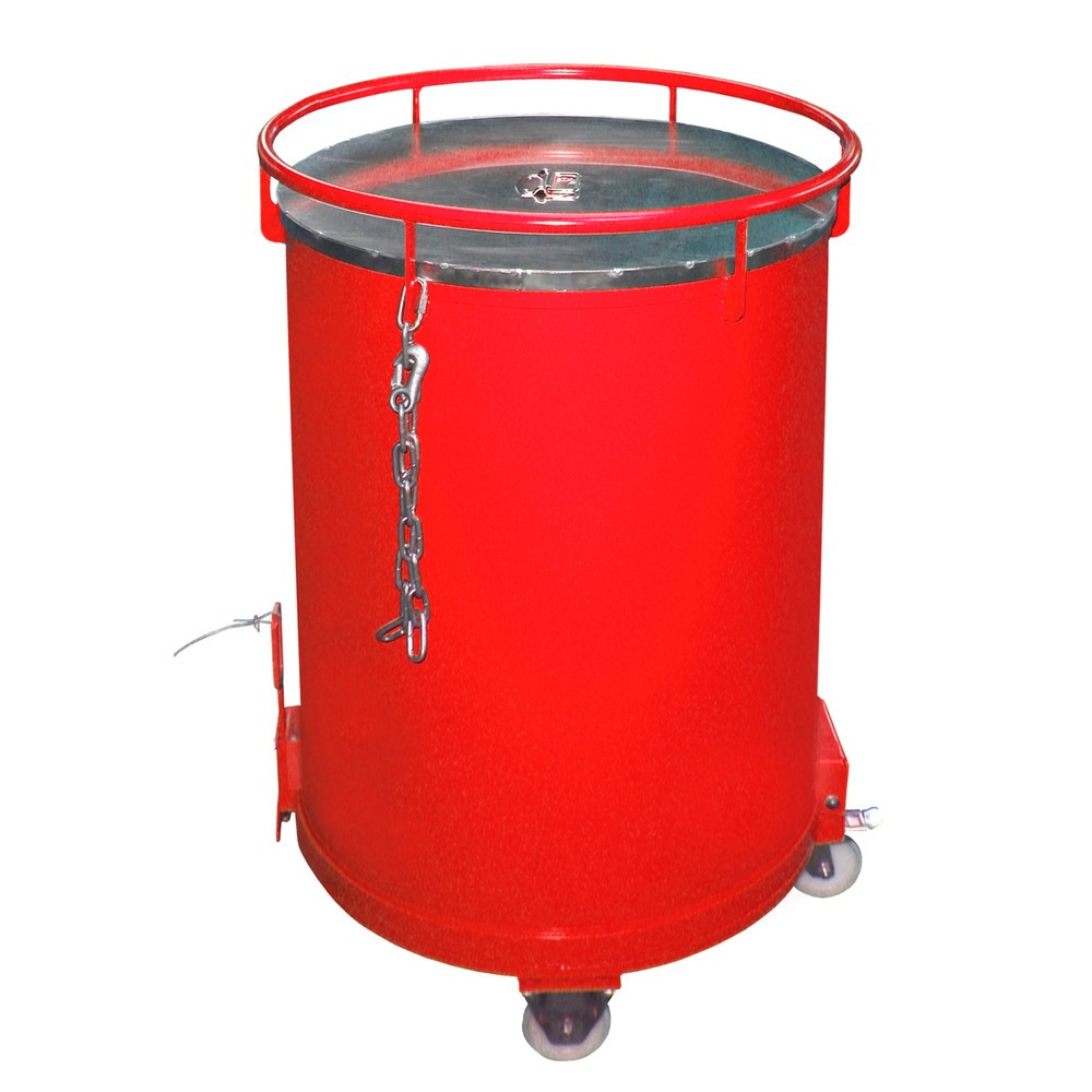 Illustration du produit: Conteneur rond Bauer® RB 450, peint, rouge feu