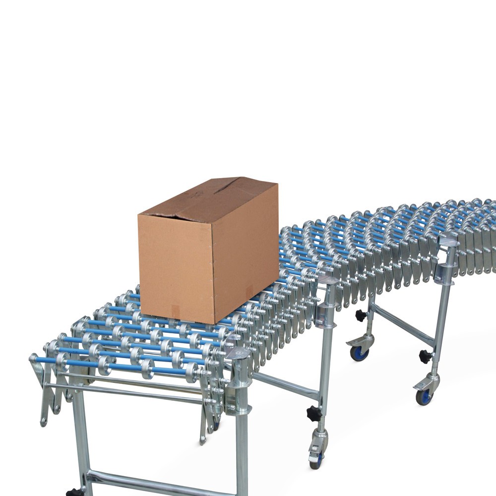 Illustration du produit: Convoyeur à roulettes à ciseaux, longueur 1,2 à 4,4 m, largeur 400 mm