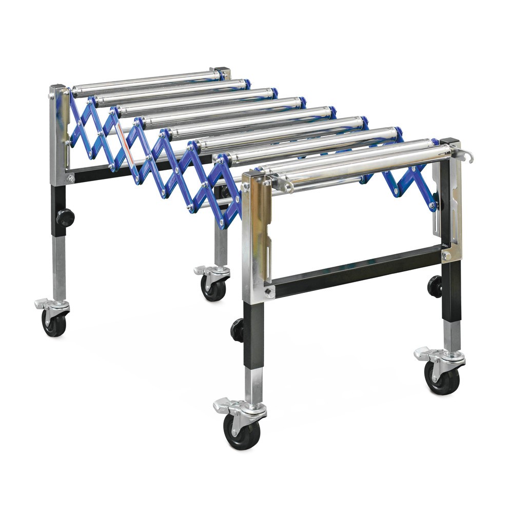 Illustration du produit: Convoyeur à rouleaux extensible Ameise®, longueur de voie 420 à 1 295 mm, largeur de voie 500 mm, capacité de charge 180 kg
