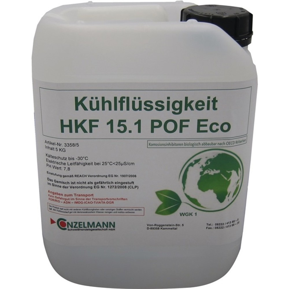 Illustration du produit: CONZELMANN Kühlmittel HKF 15.1 POF ECO, Kanister, 5 kg, Frostschutz bis -15 °C