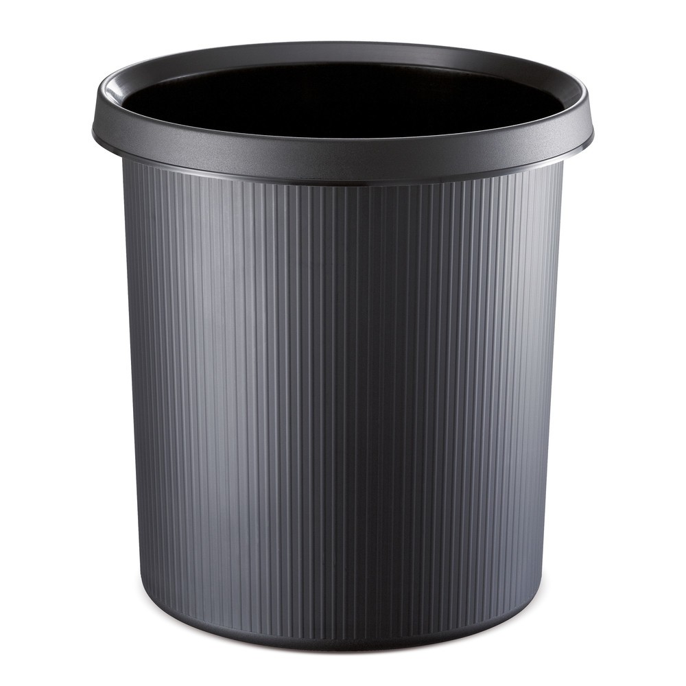 Illustration du produit: Corbeille à papier helit Office, 30 litres, PE, noir