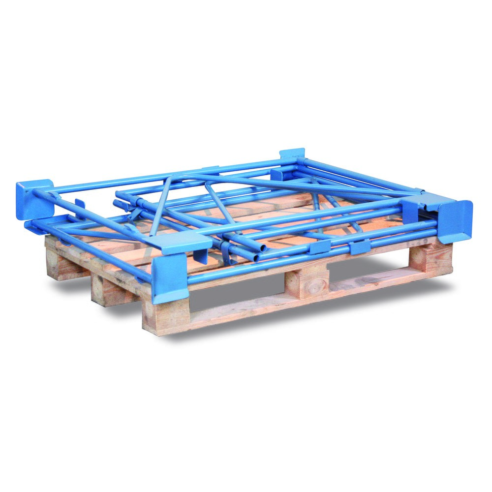 Produktabbildung Nr. 2: CORDES Gitteraufsatzrahmen, 4 Diagonalrohre, für Euro-Palette, lackiert, Höhe 1.000 mm