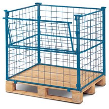 CORDES Palettenaufsatz, halb abklappbar, für Euro-Palette, lackiert