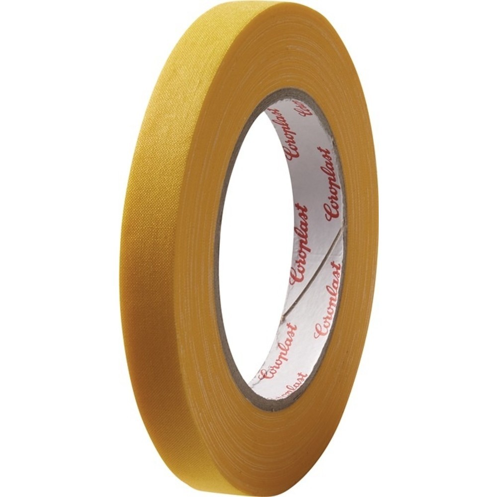 Illustration du produit: COROPLAST Bande adhésive tissée 800, longueur 25 m largeur 15 mm, jaune, rouleau