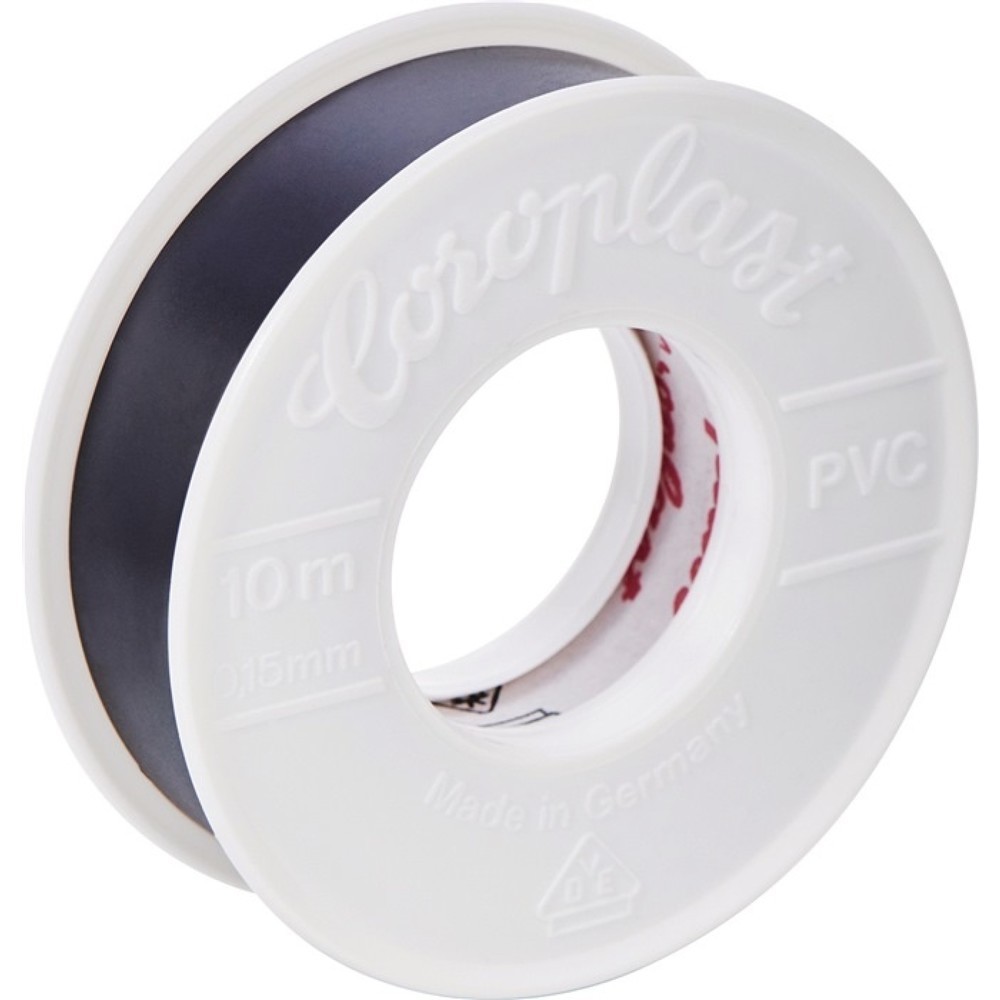 Produktabbildung: COROPLAST Elektroisolierband 302 schwarz L.10m B.15mm Rl