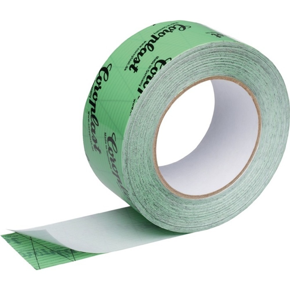 Produktabbildung: COROPLAST Spezialfolienklebeband 1410 RPX, Länge 25 m Breite 60 mm, grün, Rolle
