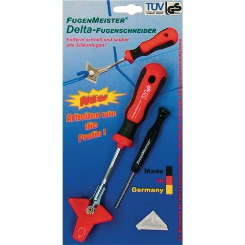 Illustration du produit: Coupe-joints Fugenmeister Delta 1 découpeur, 1 grattoir, 1 lame rechange