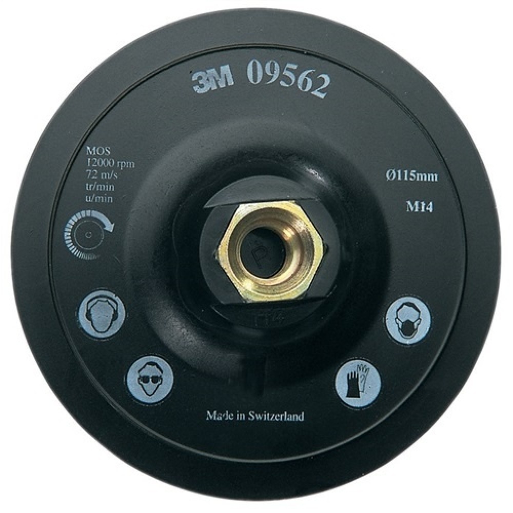 Illustration du produit: Plateau-support Scotch Brite™ DH-AC D. 115 mm M14 autoagrippant 3M