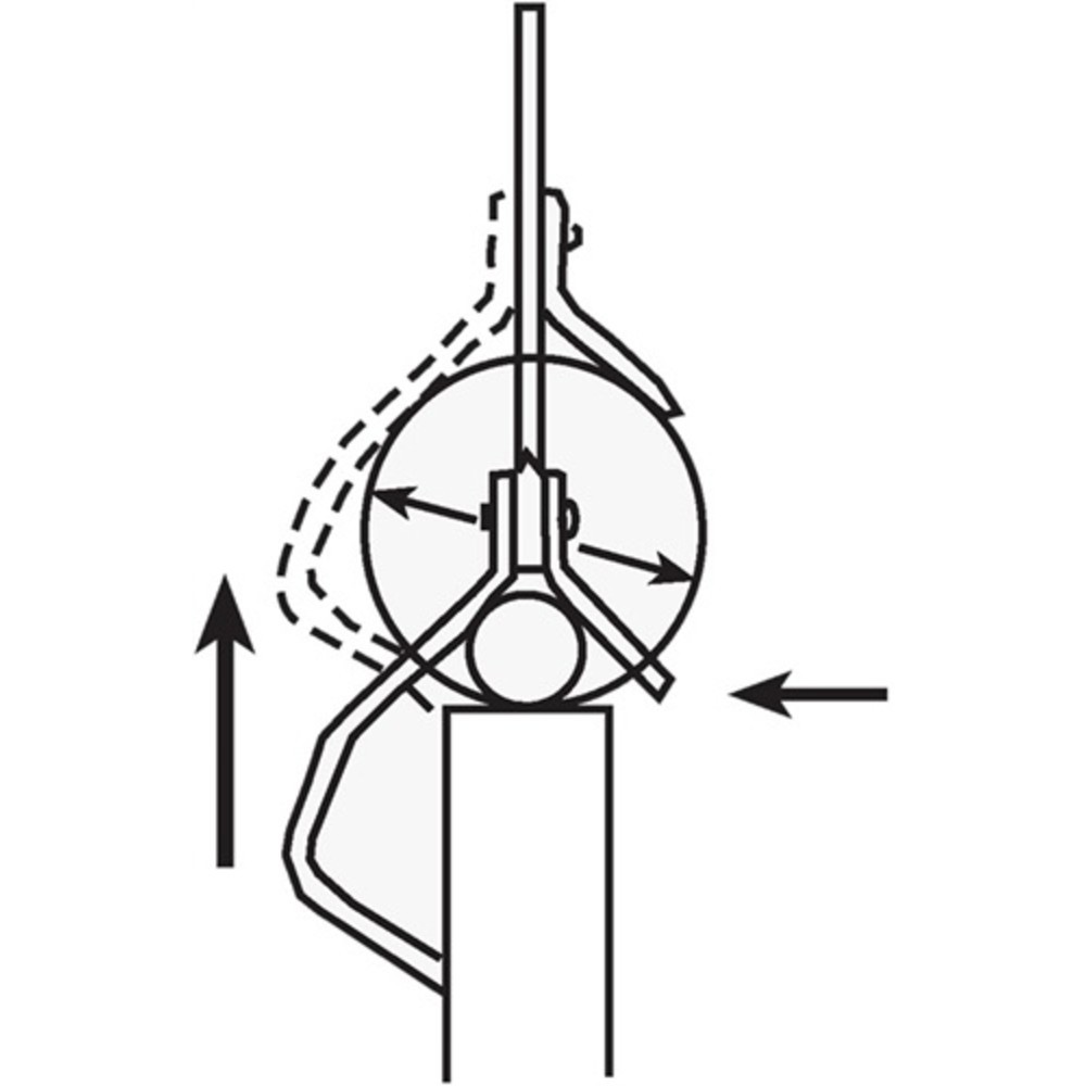 Produktabbildung Nr. 3: Couteau à dénuder no. 28 G Secura longueur totale 170 mm avec lame droite JOKARI