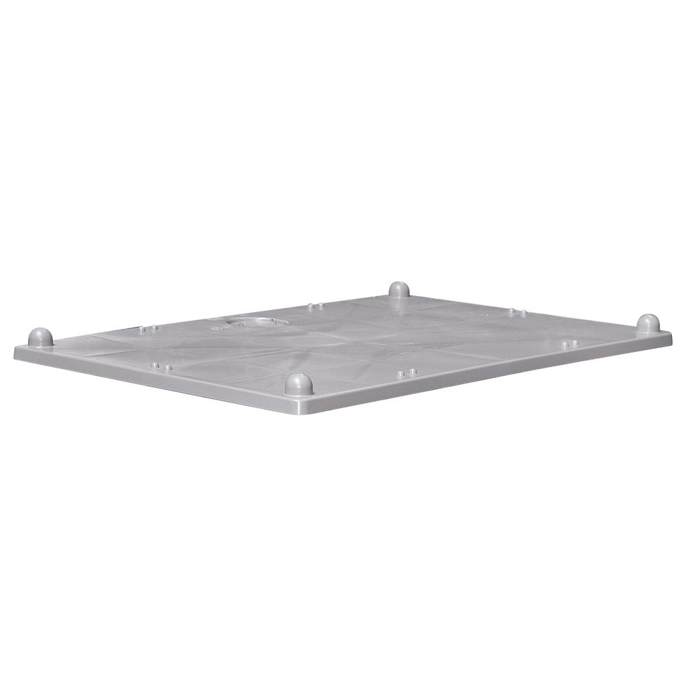 Illustration du produit: Couvercle coiffant pour grands conteneurs en polypropylène, lxP 1 200 x 800 mm, gris