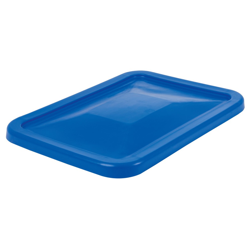 Illustration du produit: Couvercle pour conteneur à roulettes BASIC, H x l x P 40 x 680 x 450 mm, bleu
