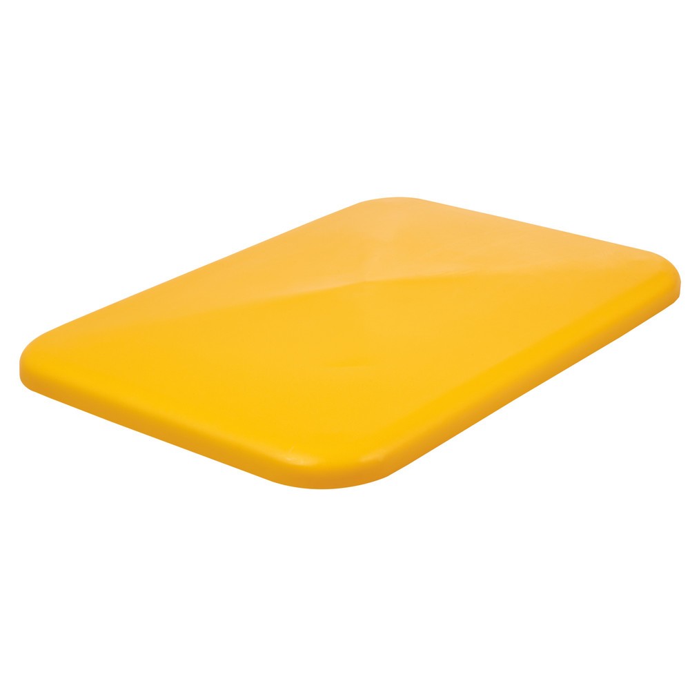 Illustration du produit: Couvercle pour conteneur à roulettes BASIC, H x l x P 40 x 680 x 450 mm, jaune