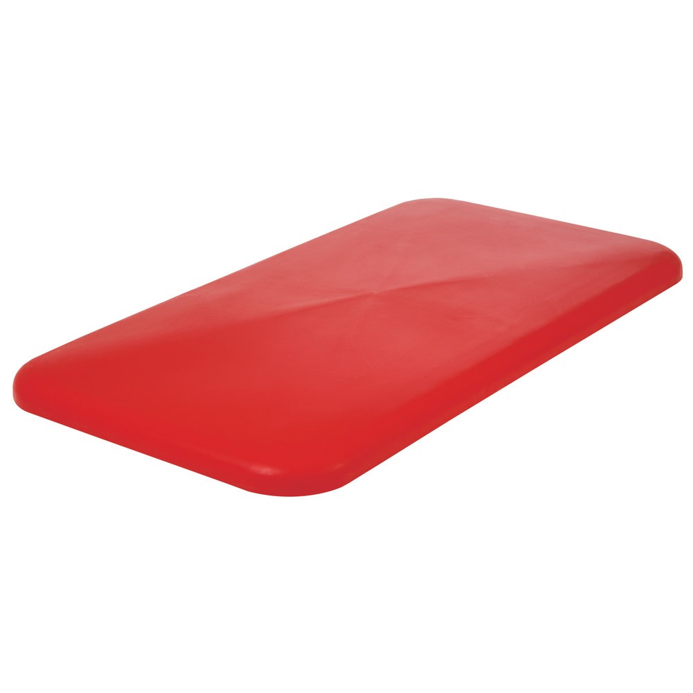 Illustration du produit: Couvercle pour conteneur à roulettes BASIC, H x l x P 40 x 680 x 450 mm, rouge