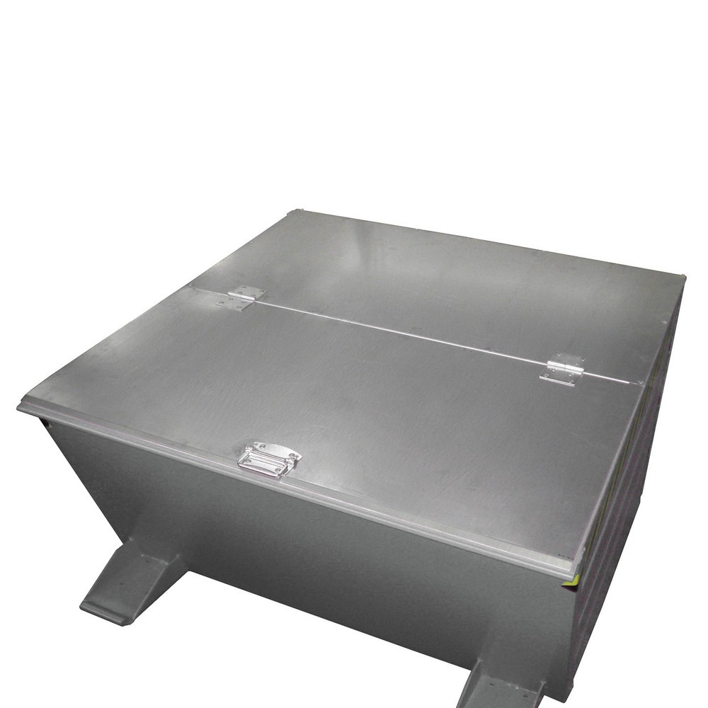 Illustration du produit: Couvercle pour conteneurs basculants, compact, pour volume 0,65 m³