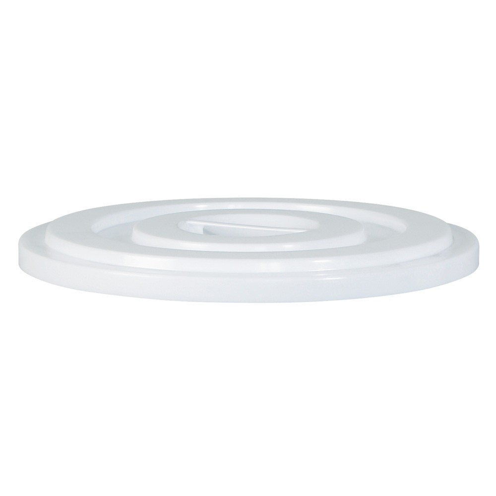 Illustration du produit: Couvercle pour poubelle ronde 100 litres, blanc