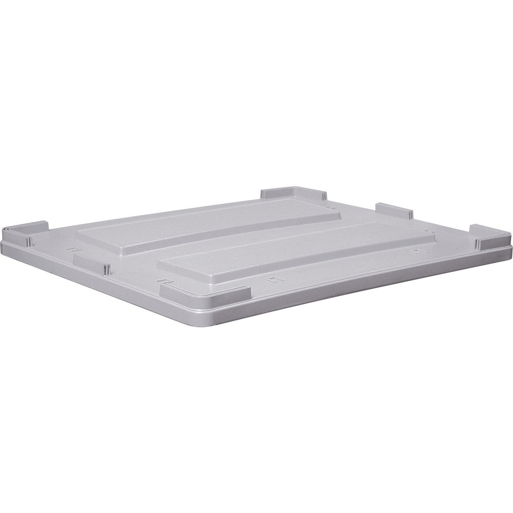 Illustration du produit: Couvercle pour grands conteneurs en polyéthylène, contenance 600 litres, gris