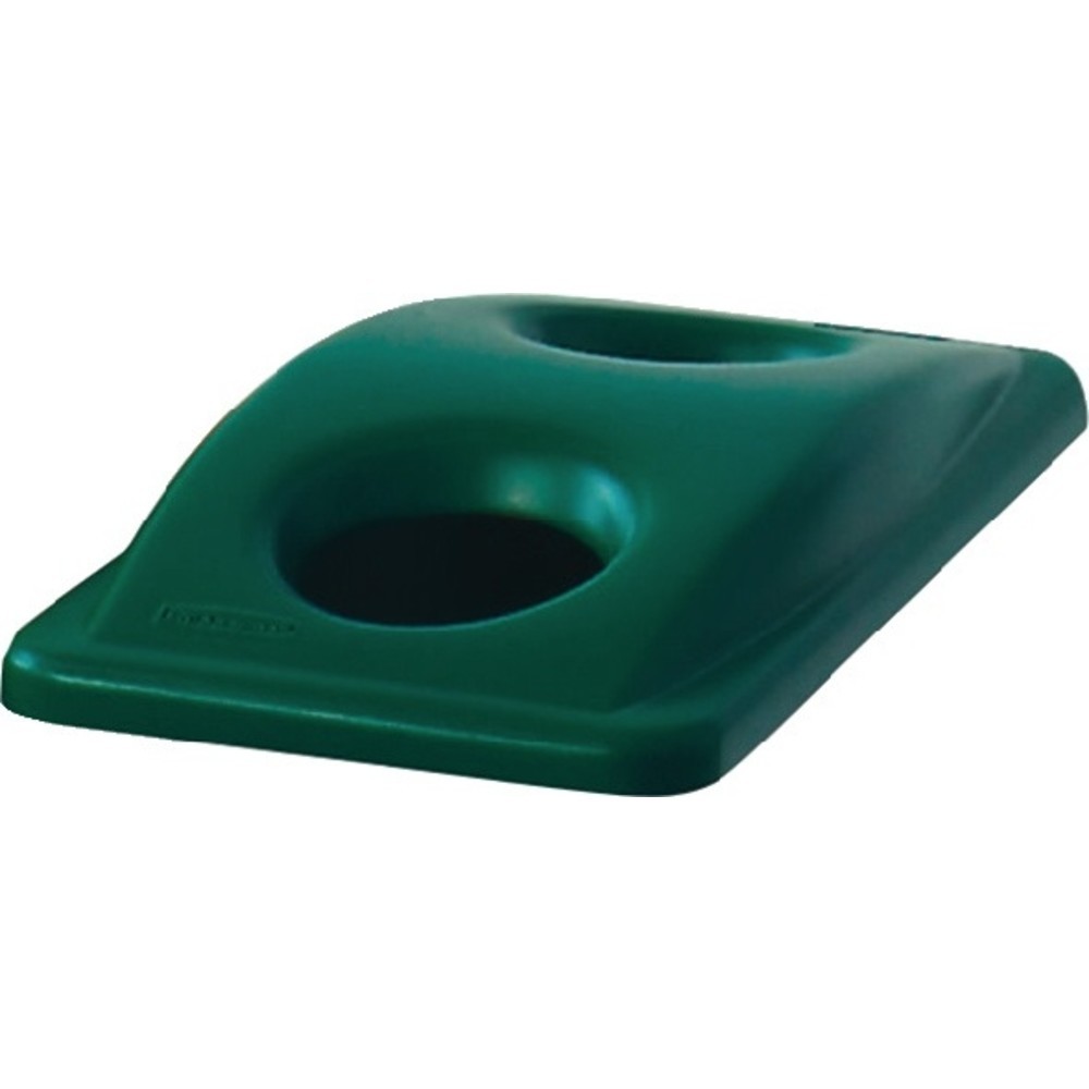 Produktabbildung Nr. 2: Couvercle polyéthylène vert l.290xP520 mm adapté à poubelle de tri 60 l pour les