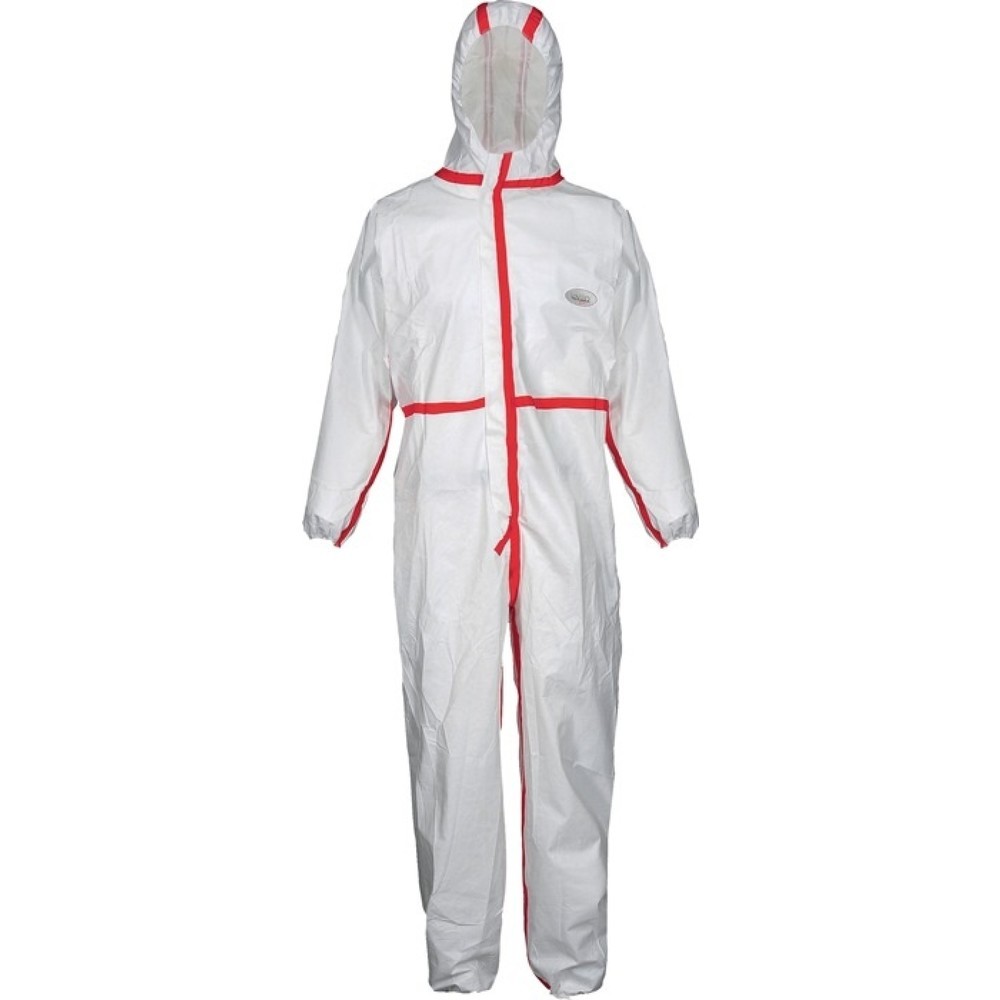 Produktabbildung: COVERStar Schutzoverall CoverStar Plus®, weiss/rot PSA-Kategorie III