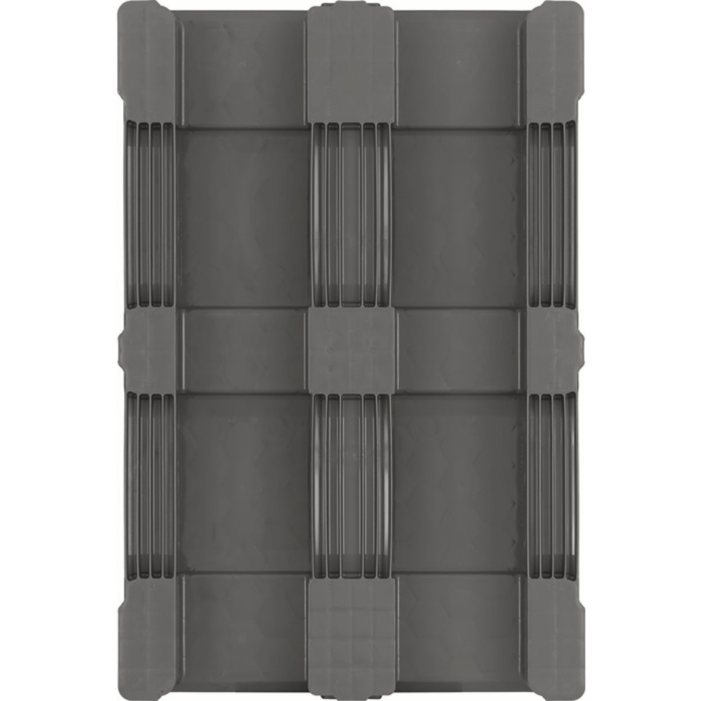 Produktabbildung Nr. 6: CRAEMER Kunststoffpalette, 3 Kufen geschlossen, L800xB1200xH160mm, HDPE