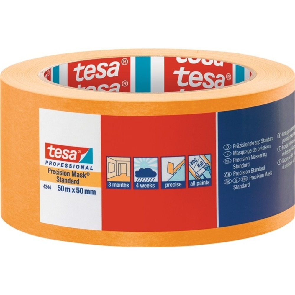 Produktabbildung Nr. 2: Crêpe de précision 4344 Standard lisse beige clair longueur 50 m largeur 50 mm r