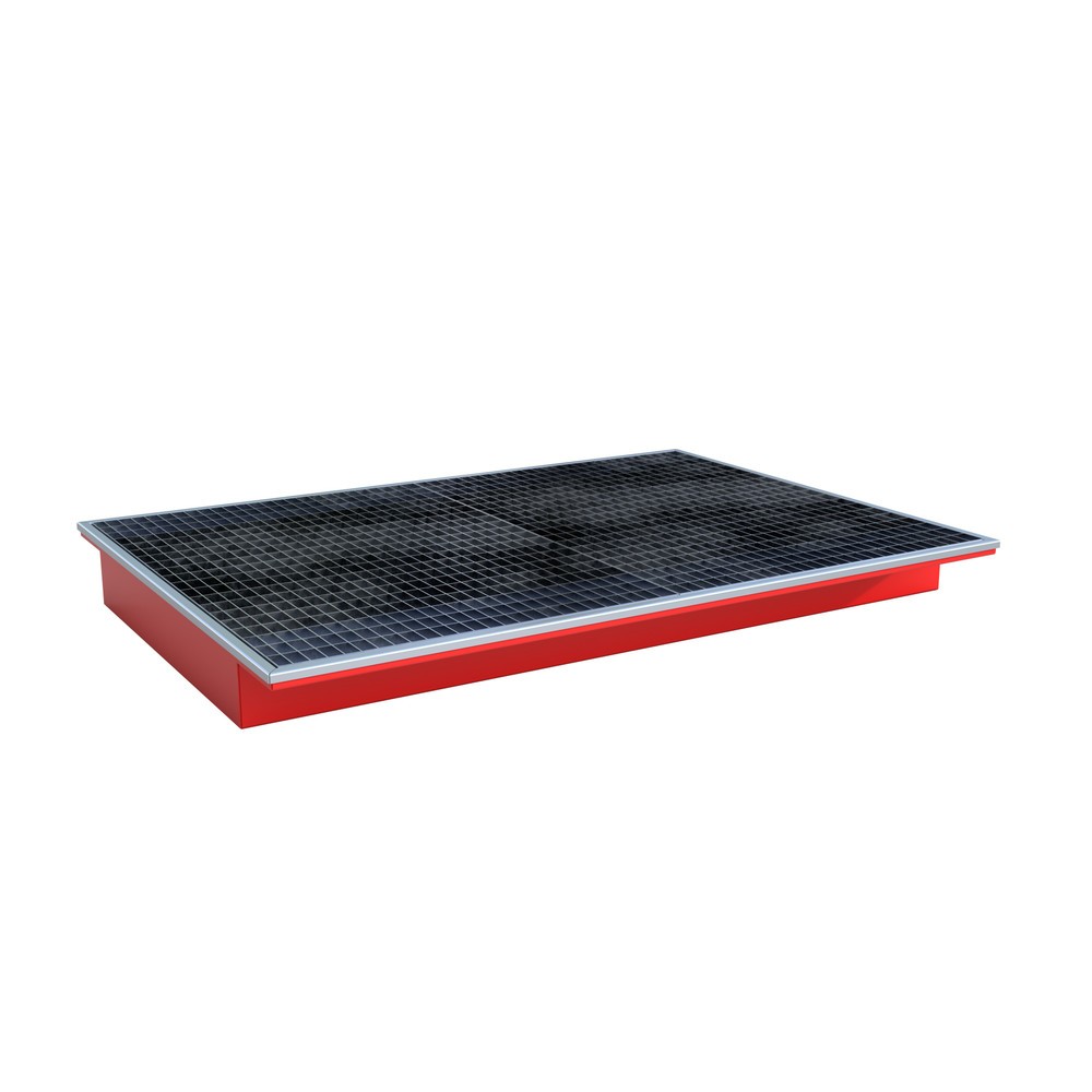 Illustration du produit: Cuve à accrocher Bauer® avec insert PE EHW 1800 PE, peinte, rouge feu