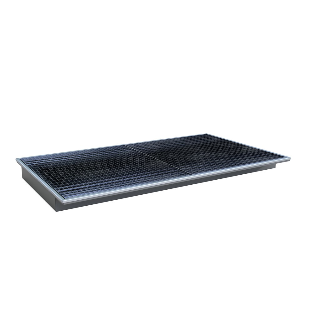 Illustration du produit: Cuve à accrocher Bauer® avec insert PE EHW 2200 PE, peinte, gris souris