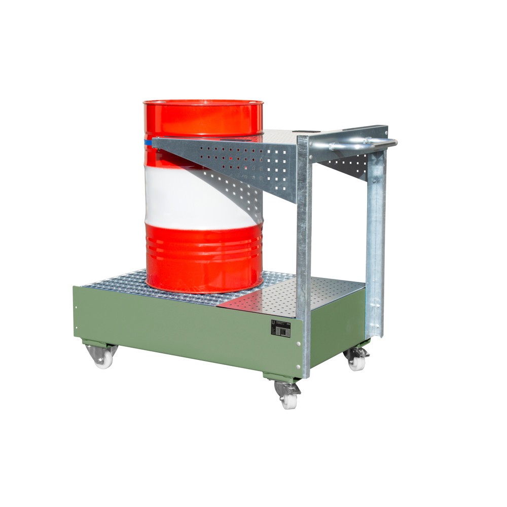 Produktabbildung Nr. 2: Cuve mobile LPW, avec console à plaques perforées et sangle d'arrimage, vert réséda