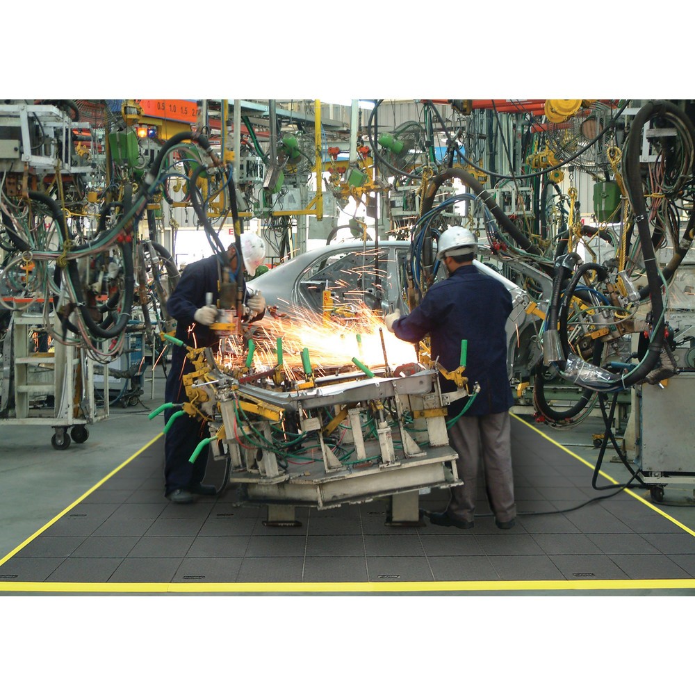 Produktabbildung Nr. 3: Dalle de sol pour postes de travail de montage, système emboîtable, pleine, lxP 910 x 910 mm