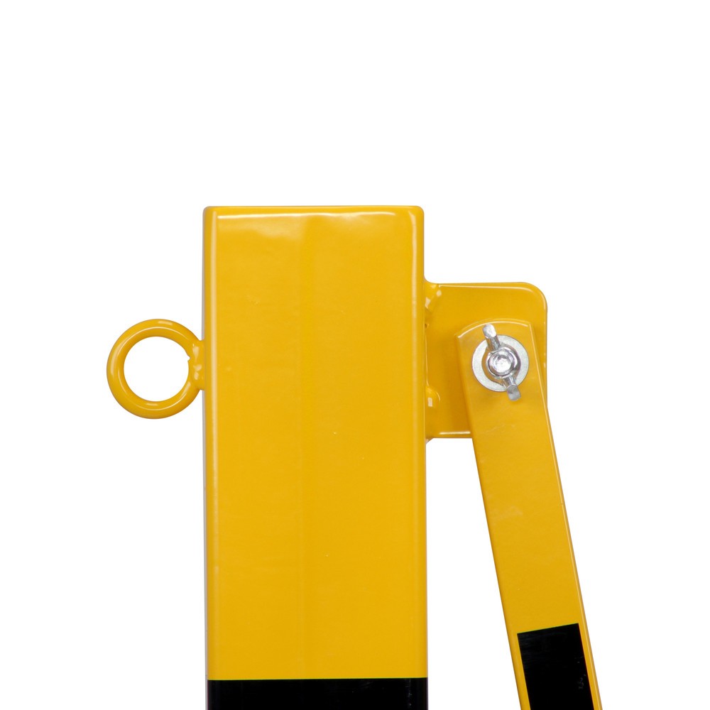 Produktabbildung Nr. 9: dancop Barrière extensible, 1 pied à roulette, 1 borne, largeur 3 600 mm, jaune/noir