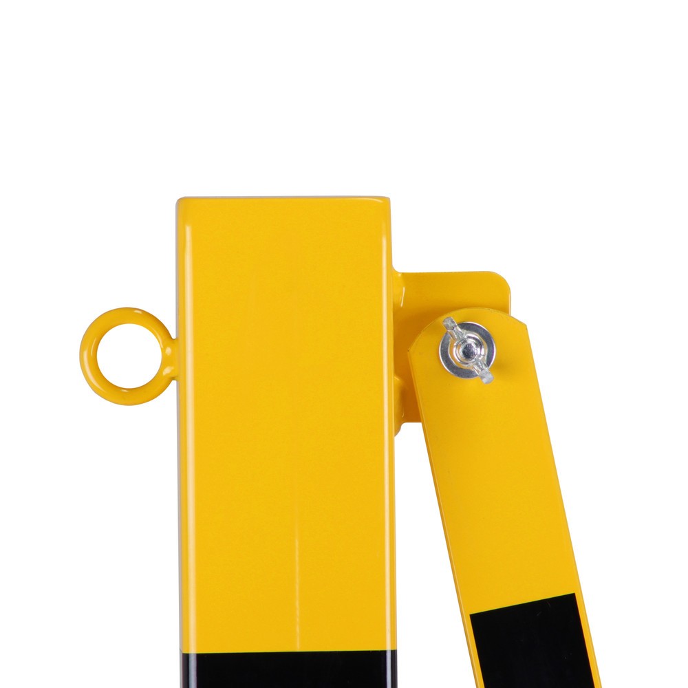 N° de l'image du produit 9 : dancop Barrière extensible, 1 pied à roulette, 1 borne, largeur 4 000 mm, jaune/noir