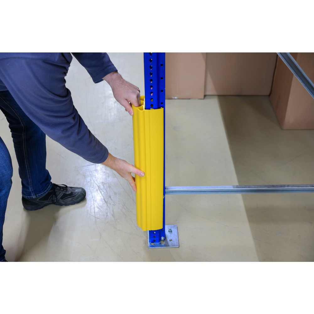 Produktabbildung Nr. 13: Dancop d-flexx Anfahrschutz für Regale Alfa, aus Kunststoff, Innenmass HxB 400 x 100-125 mm