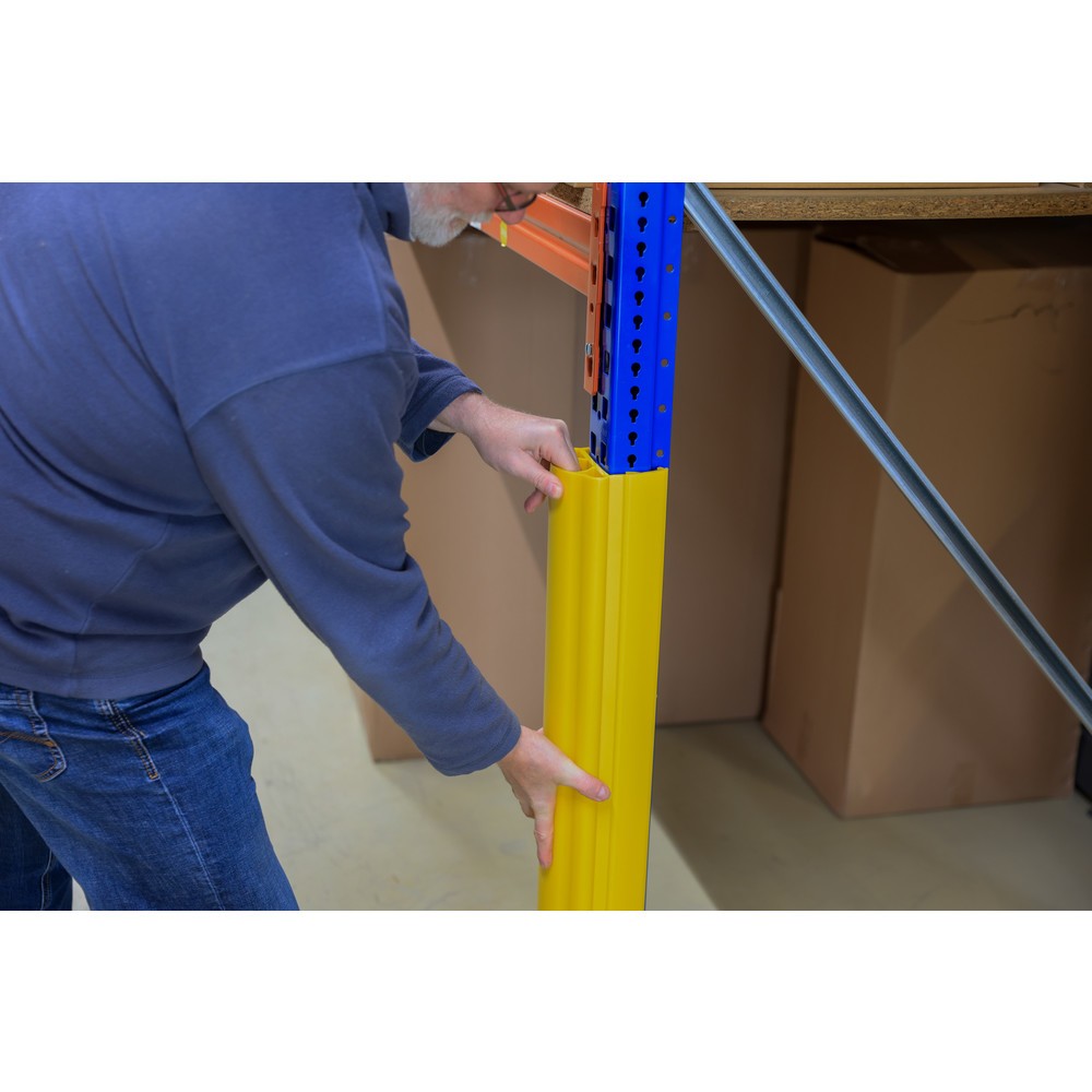 Produktabbildung Nr. 14: Dancop d-flexx Anfahrschutz für Regale Alfa, aus Kunststoff, Innenmass HxB 400 x 100-125 mm