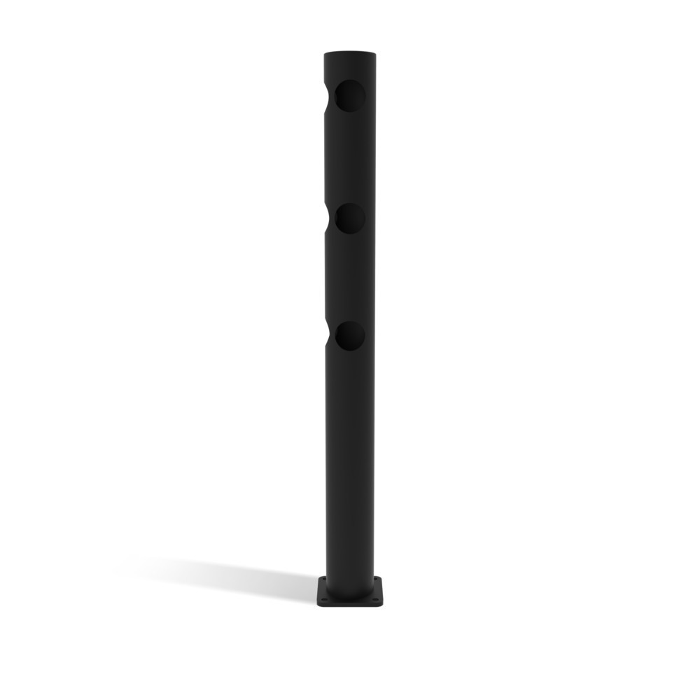 Produktabbildung: Dancop Eckpfosten für  Sicherheitsgeländer "Delta", Innen- und Aussenbereich, 1.200 mm Höhe