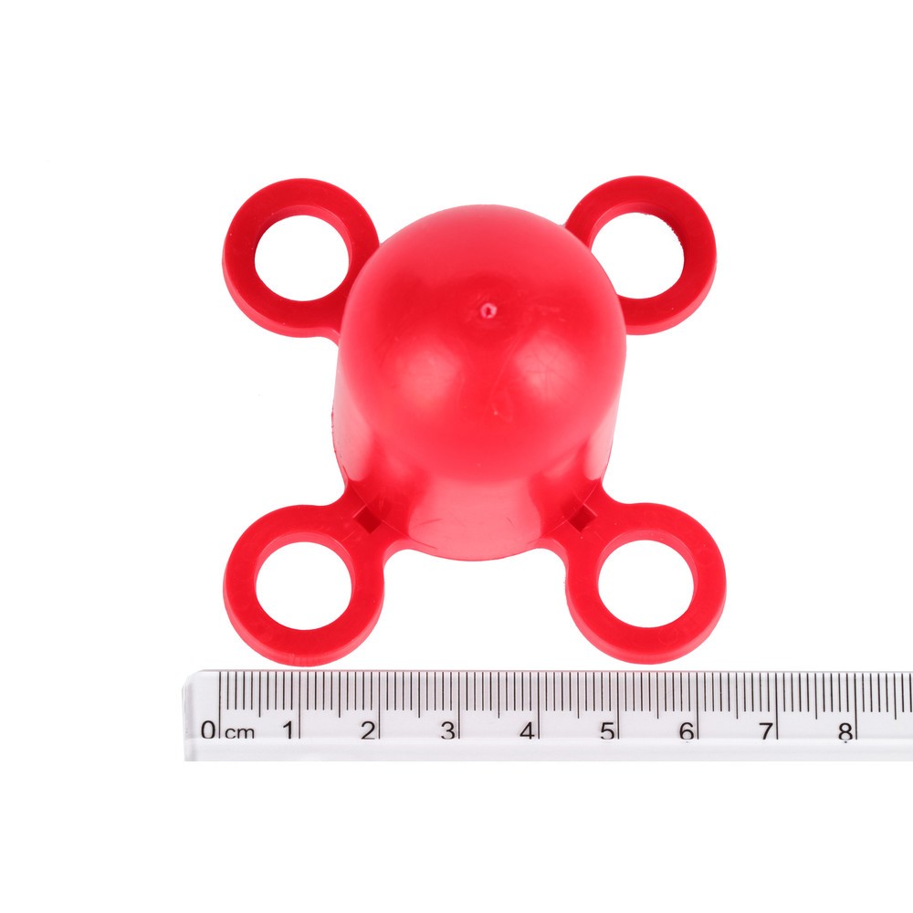 Produktabbildung Nr. 2: dancop Jeu de potelets à chaîne KPS, chaîne en plastique de 10 m, rouge/blanc, 6 pcs/UV