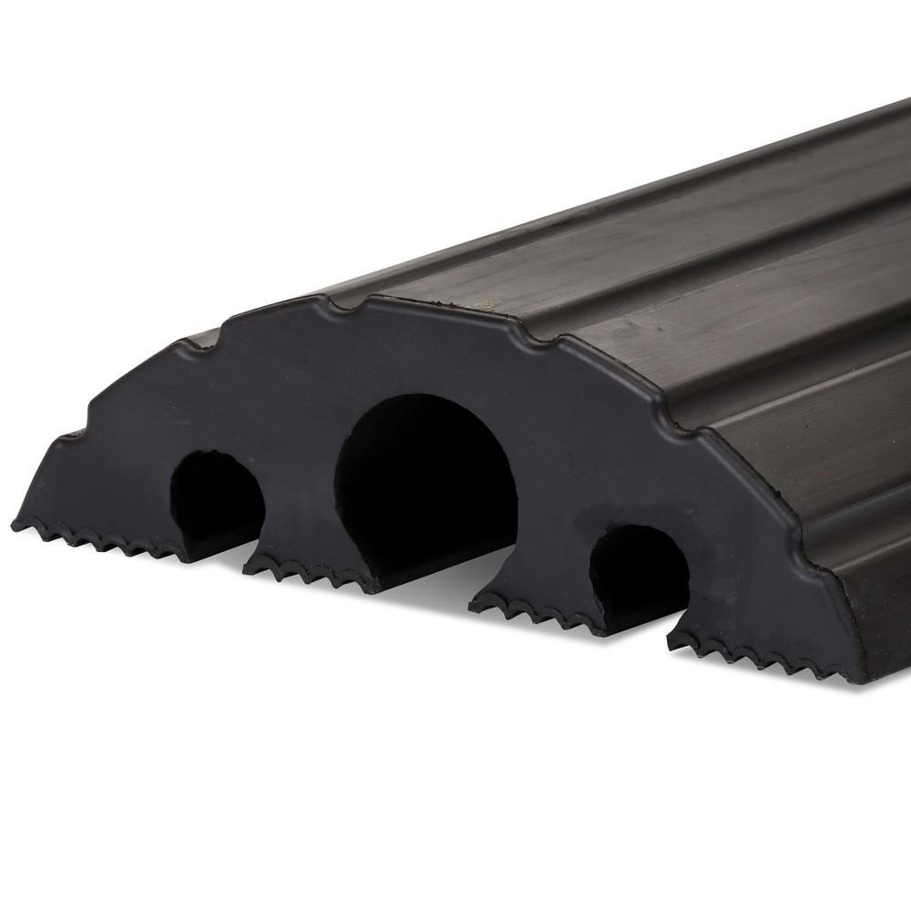 Produktabbildung Nr. 9: dancop Passage pour flexibles et câbles, coude, largeur 1 200 mm, noir