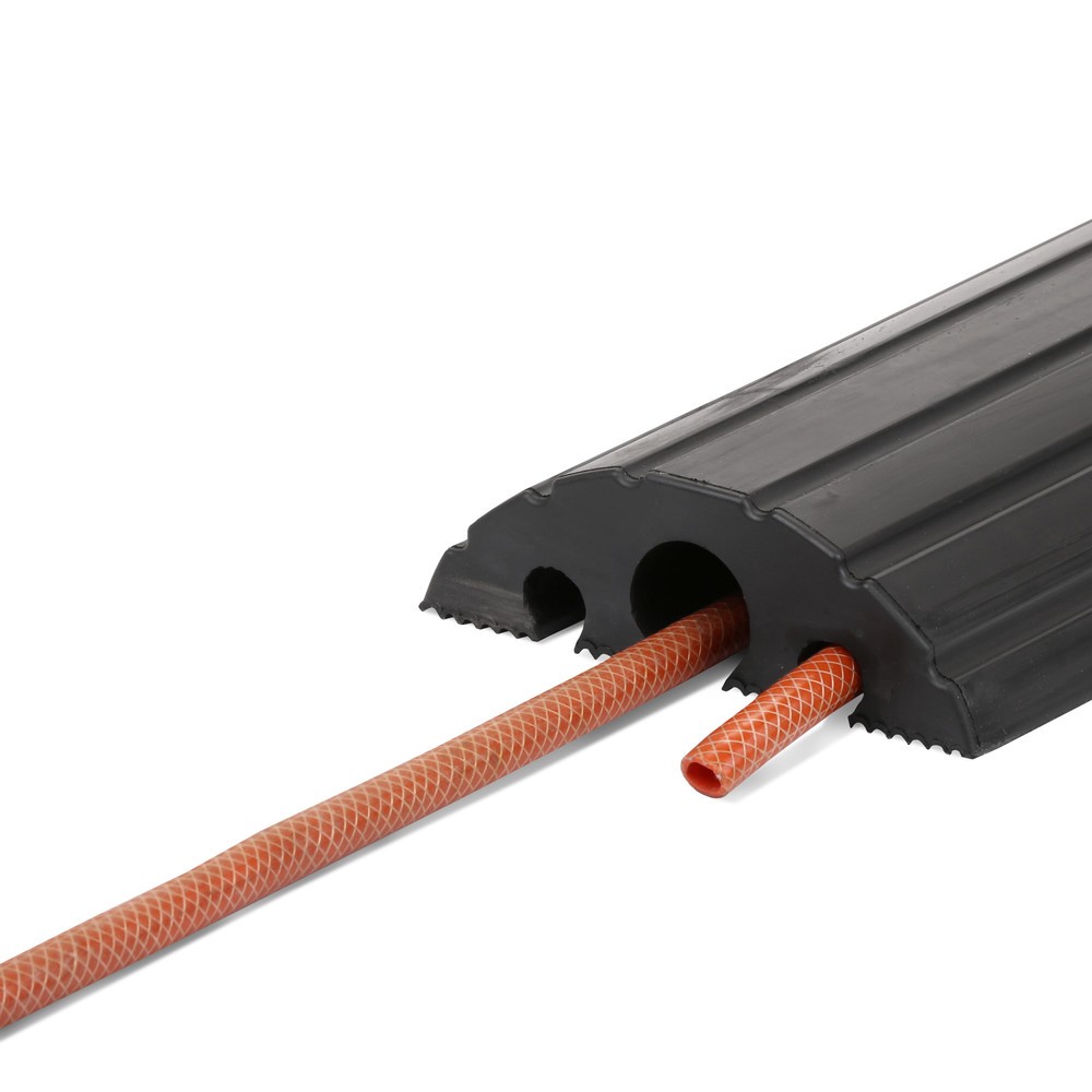 Produktabbildung Nr. 11: dancop Passage pour flexibles et câbles, coude, largeur 1 200 mm, noir